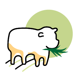 pasture-raised cow icon
